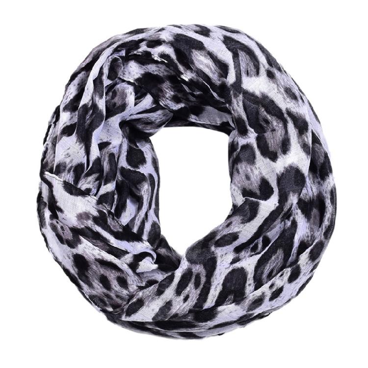 

Comfortable Leopard Pattern Neck Scarf Foldable Shawl Head Cover Headscarf For Running Commuting Sensitive Skin белый