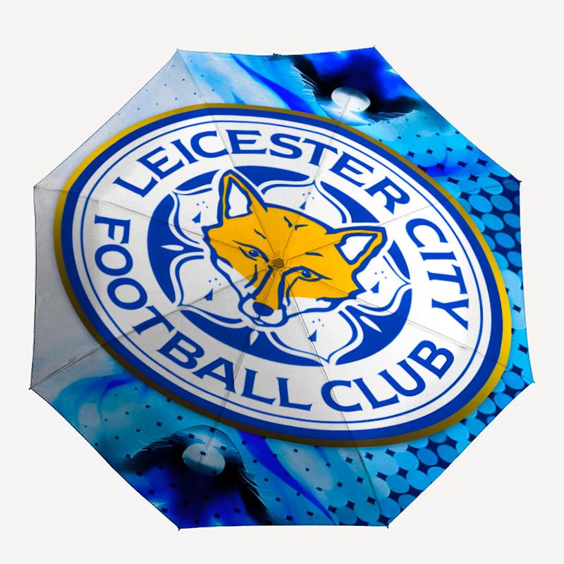 1pc Leicester City FC Umbrella, Sun Protection, And UV Shielding. It Has Eight Sturdy Ribs for Outdoor Use And Perfect As a Holiday Gift