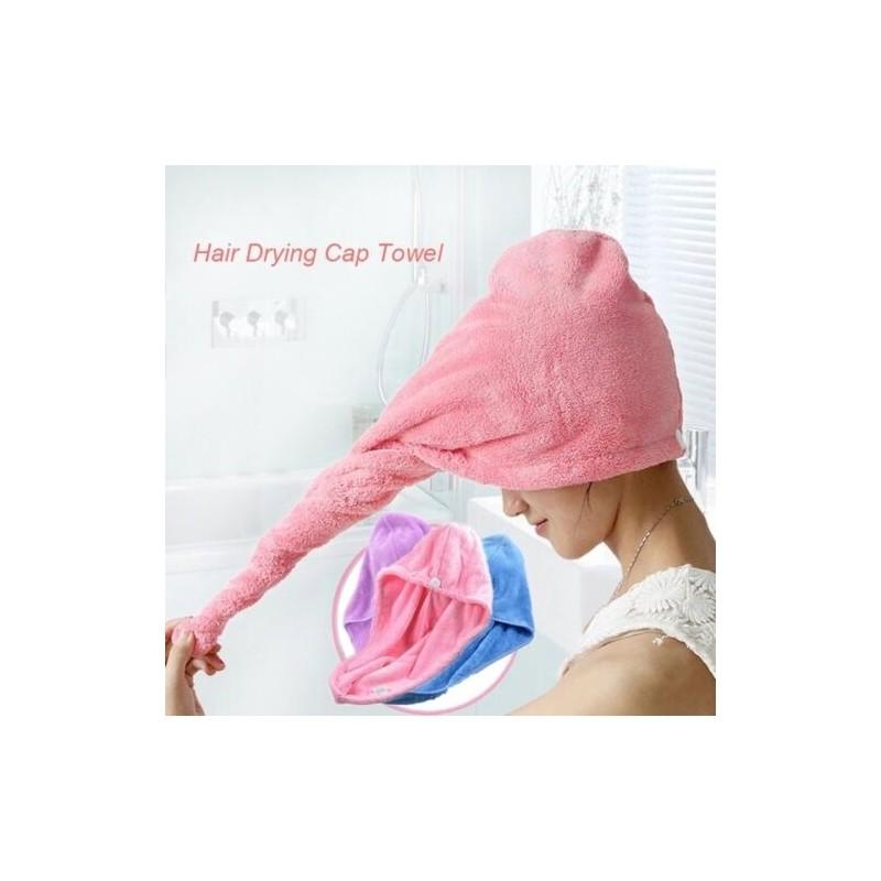 Luxurious Turban Twist Dry Shower Microfiber Hair Wrap Towel For Spa Comfort