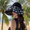 Bucket Hat Sunshade Sunscreen Hat Showing Face Small Sun Hat Women's Versatile Early Spring and Summer Split Bow Hat Wholesale