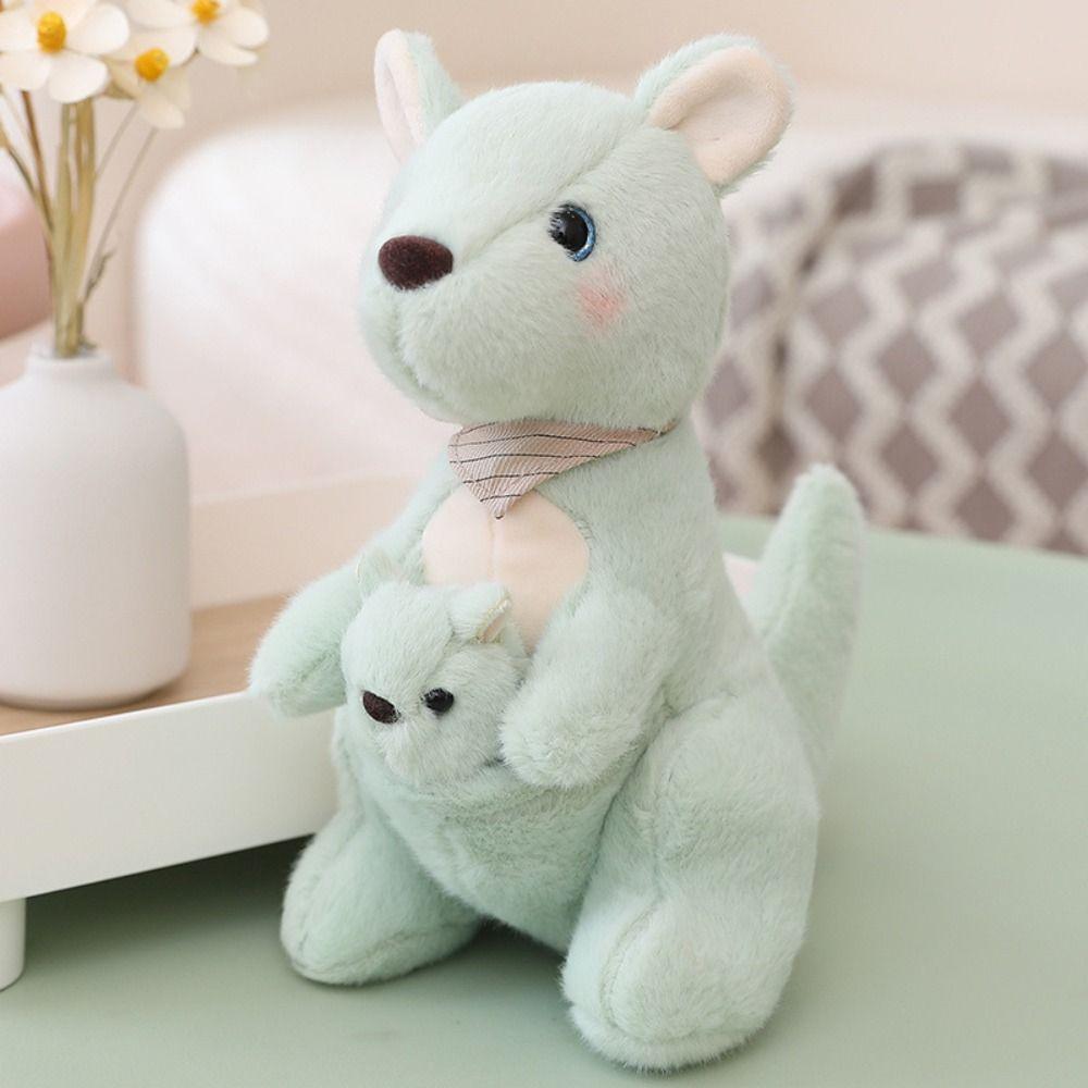 PP Cotton Mother and Son Kangaroos Plush Toy Kangaroo Soft Kids Stuffed Toy  Kids Playing Supplies