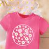 Toddlers Shirt Kids Clothes and Girls Summer Short Sleeved Printed Casual T-shirt Girl Tops