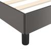 Bed Frame Gray 100 X 200 Cm Faux Leather