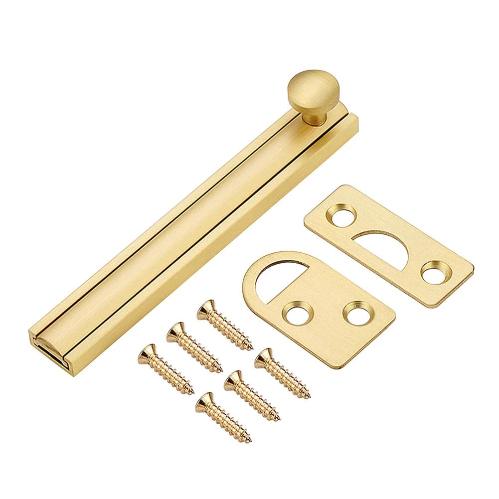 Door Latch Door Latch Lock Black Brass Brass Barn Gold Hardware Home Security Lock Bathroom With Screw Building