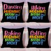 Morning Noon Cushion Cover Plush Fabric Soft Double-Sided Printed Invisible Zipper Sofa Pillow Case Home Decor