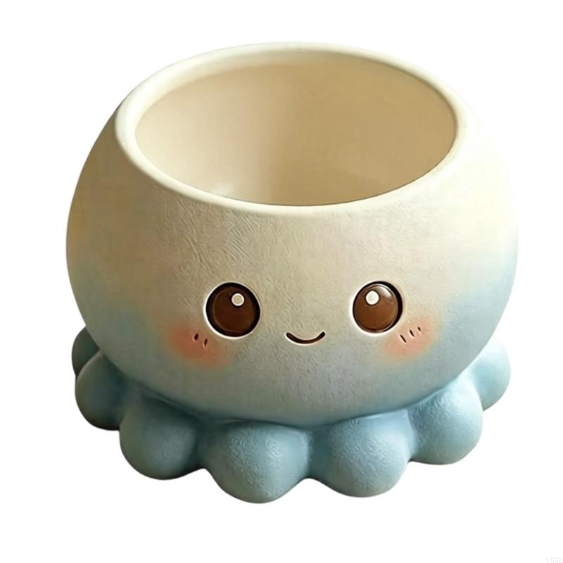 Adorable Delightful Cartoon Succulents Planter Container Pet Resin Flower Pot For Office Desk Home Decoration Y5GB
