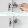 Confezione da 4 Cerniere per Mobili a Chiusura Lenta Ammortizzatori Braccio Dritto Sovrapposizione Totale Design a Installazione Facile per Porta Finitura Nylon