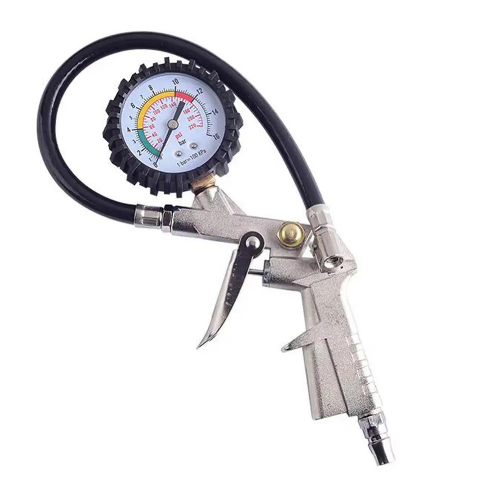 Pressure Gun Type For Air Compressor Durable Tire Pressure Gauge For Car Motorcycle SUV Inflator Pumps Tire Repair Tools