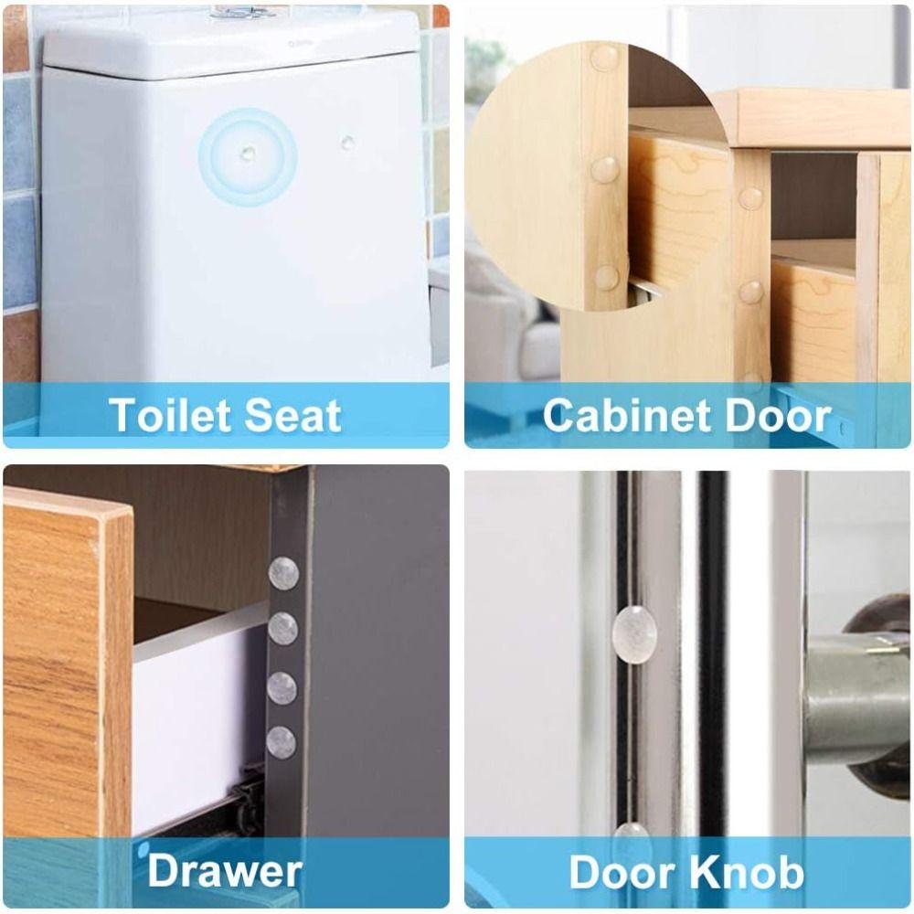 New Self Adhesive Damper Buffer Round Clear Door Stopper Silicone Protective Pads