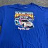 NASCAR T-Shirt Mens XXL Blue Daytona 500 Racing Graphic Crew Neck Short Sleeve