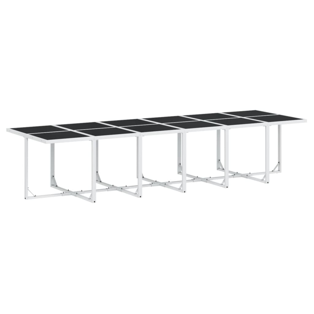 Vidaxl 17-Cz. Garden Furniture Set With Cushions, White, Textilene