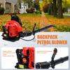 Leaf Blower, 63CC Gas Powered Backpack Leaf Blower, 665CFM 2-Stroke Snow Blower for Lawn Care Yard Dust Debris