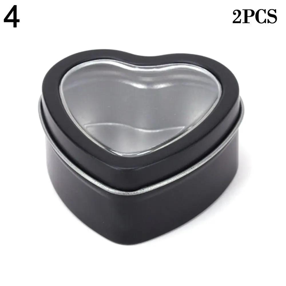 Hartvormige Aluminium Blikje voor Crème Balsem Nagellak Kaars Cosmetische Container Navulbare Thee Blikjes Metalen Doos Snoep Verpakking Doos