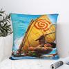 Cartoon M-Moana V-Vaiana Maui Pillowcases  Kawaii Pillow Case For Sofa Couch Bed Living Room Custom Pillow Cover