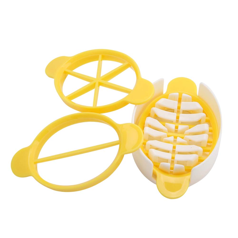 Egg Cutter with 3 Cutting Suitable for Fruits and Easy Dishwasher Ideal for Breakfast Suitable for Kiwi and Strawberries Modes, Hard-Boiled Eggs,