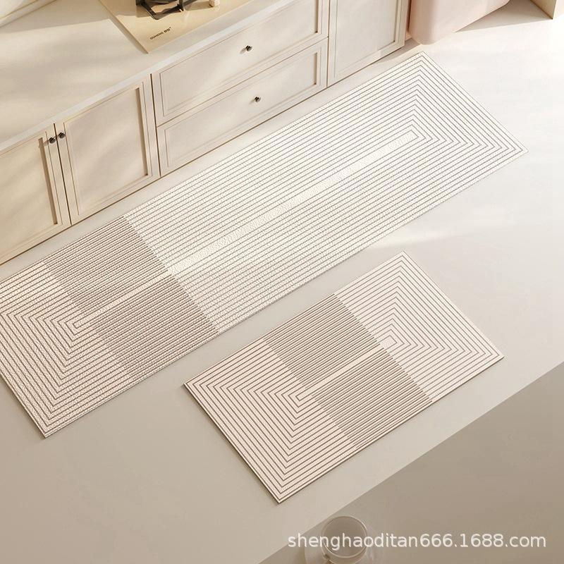 Super Absorbent Kitchen Floor Mat Long Diatomite Kitchen Rug Soft Washable Carpets Anti Slip Bathroom  Entrance Doormat