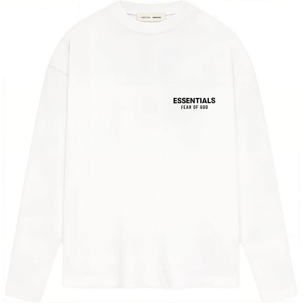 Fear of God Essentials Classic Long-Sleeve Tee Bright White Men Tops 125AS254202F