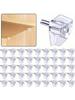 50Pcs Clear Plastic Shelf Support Pegs for Bookshelves Easy Installation Cabinet Supports for Strong and Reliable Shelf Stabilit