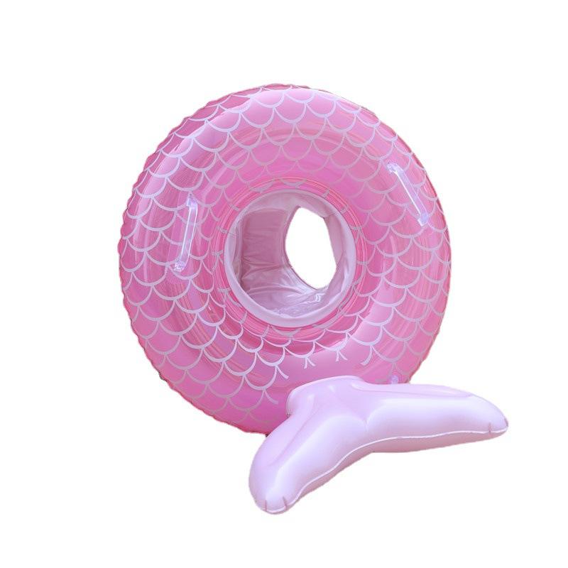 Children s Swimming Ring Baby Seat Ring Mermaid Handle Pants Pocket Infant Seat Inflatable