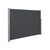 200 x 400 cm (H x L), Tenda Laterale per Balcone e Terrazzo, Protezione Privacy, Ombreggiatura Solare, Tenda Laterale, Grigio Fumè