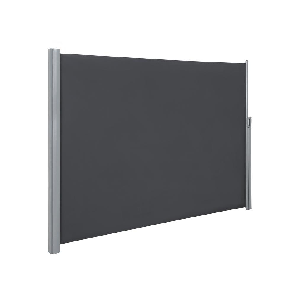 SONGMICS 200 x 400 cm (H x L), Tenda Laterale per Balcone e Terrazzo, Protezione Privacy, Ombreggiatura Solare, Tenda Laterale, Grigio Fumè
