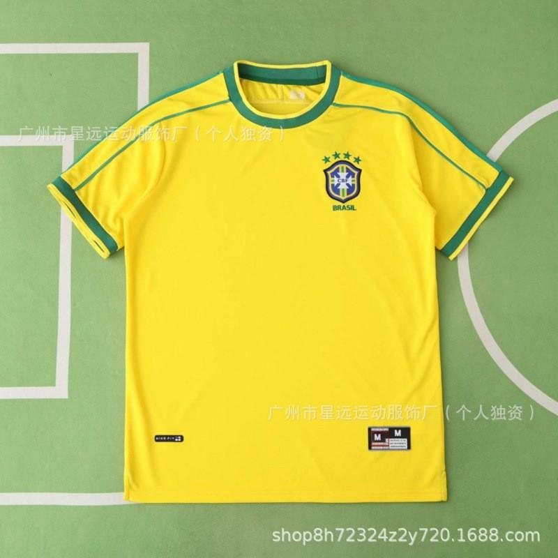 Brazil Retro Football Jersey Short Long Sleeve National Team World Cup Vintage Soccer Shirt