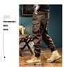 Men's Winter Retro Velvet Cuffed Stretch Overalls - Versatile & Warm 98099
