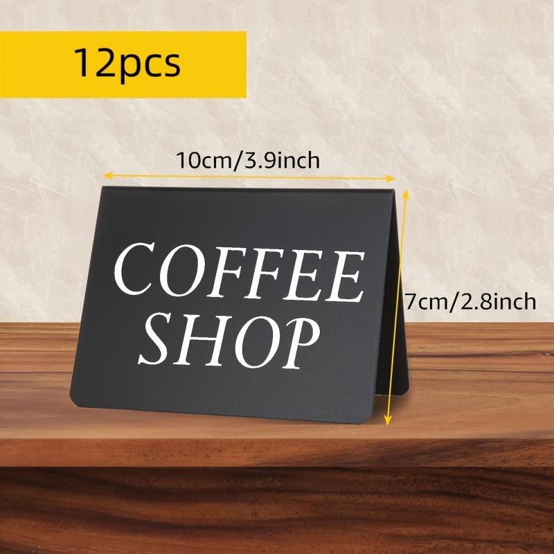 

12 mini V-shaped blackboard logos 12pcs чёрный