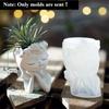 Girl Head Shaped Flower Pot Silicone Mold Concrete Vase DIY Handmade Plaster Epoxy Resin Pen Holder Molds Home Decor Supplies