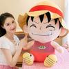 70Cm Anime One Piece Monkey D Luffy Plush Toy Cartoon Cute Straw Hat Luffy Soft Stuffed Rag Doll Pillow Boys Girls Birthday Gift