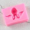 3D Angel Frame Silicone Mold Cupcake Topper Fondant Molds DIY Cake Decorating Tools Soap Clay Candy Chocolate Gumpaste Mould