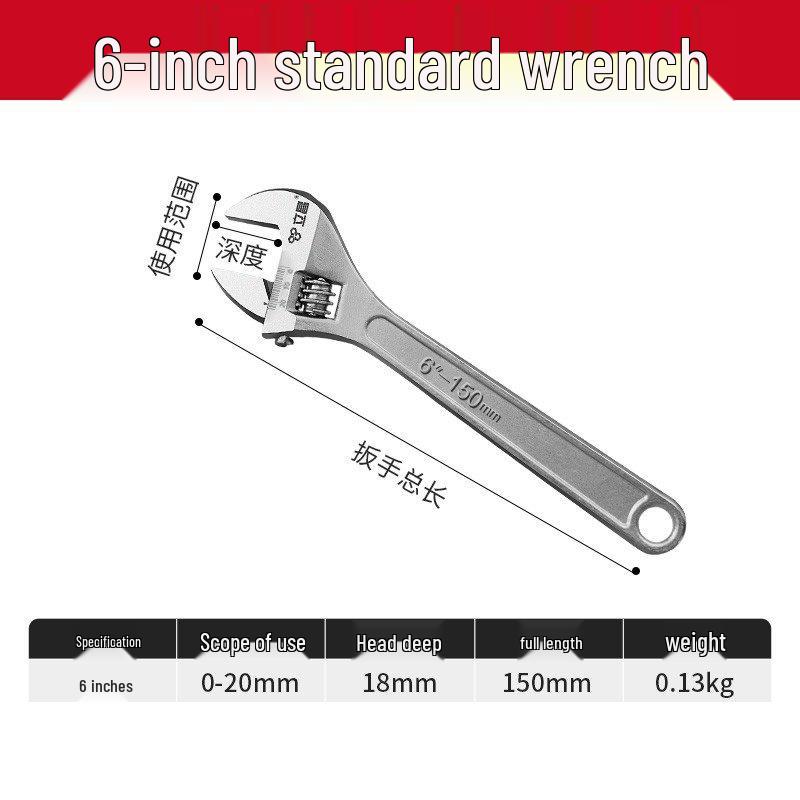 Changying 12-дюймовый универсальный регулируемый гаечный ключ с открытым зевом, набор инструментов