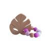 DIY Baby Personalized Name Leaf Pacifier Clips Holder Chain Teething Toys Gifts Wooden Ring Anti-drop Chains Babies