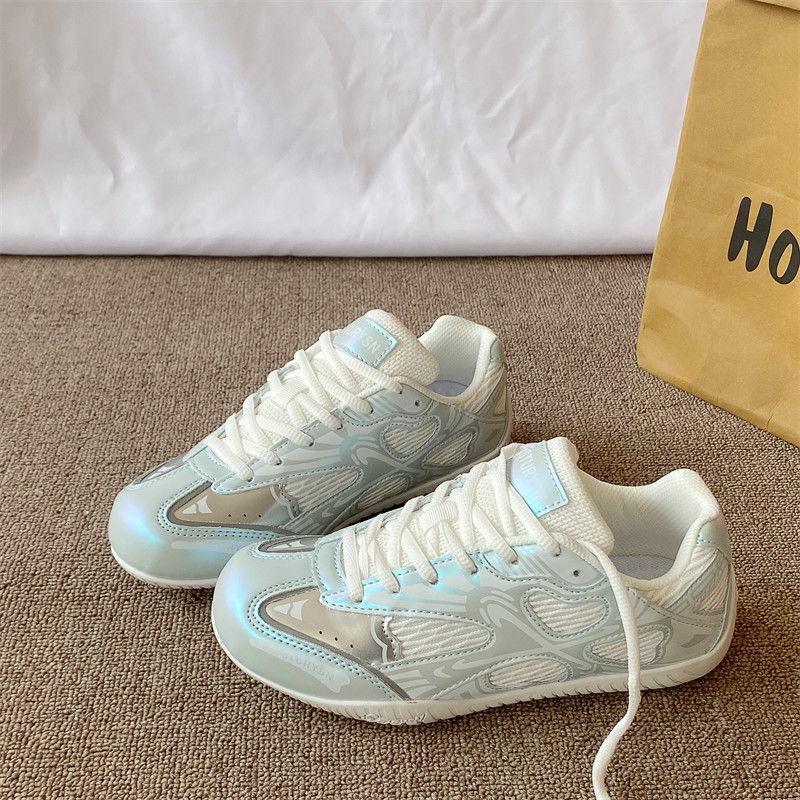 

Korean version of student casual men s and women s trend couple s sports shoes ins street shooting retro versatile niche mesh German training shoes 40