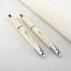 Penna stilografica JINHAO 20 a pressione liscia, retrattile, pennino EF F, nera trasparente, con converter, forniture scolastiche e per ufficio
