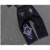 JNCO Streetwear Y2K Hip Hop Εκτύπωση Φαρδύ Πόδι Τζιν Δένετσο Ανδρικό Γυναικείο Φθινόπωρο Casual