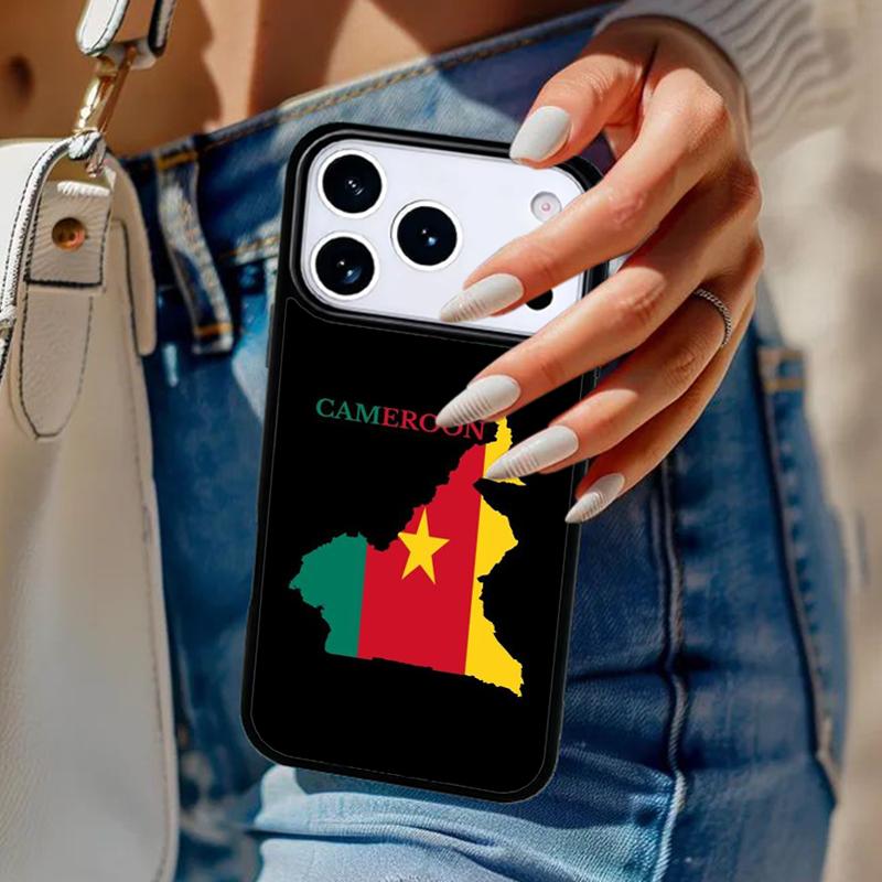 Republic of Cameroon Flag Phone Case For iPhone 17 Air 14 15 13 12 Max Cover For Apple 16e 11 Pro Max Plus Coque