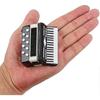 2024,Miniature Accordion with Box Mini Instrument Replica Collectibles Miniature Dollhouse Model Home Dec