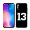 Husa de telefon cu număr de baschet de fotbal pentru Xiaomi Mi A2 8 9 SE Note 10 10T 11 12 Lite 9T 11T 12S 12T Pro A3 6X 12X Husă neagră