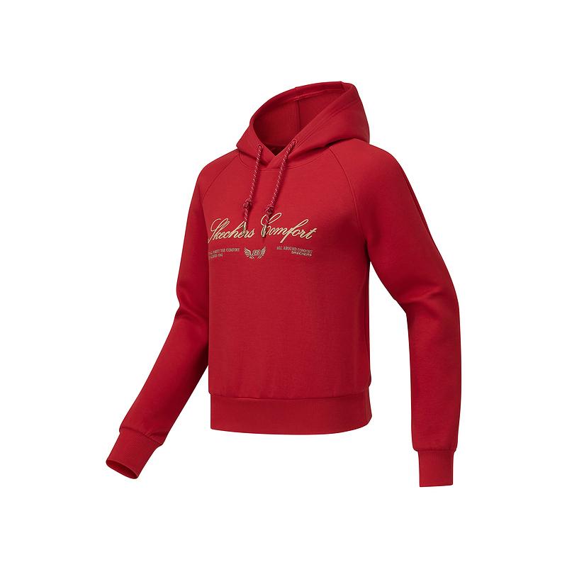 Skechers Soft And Comfortable Hoodie Women tops L126W006-03LC L
