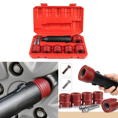 Upgrades Automotive Wheel Studs Rusts  Removal Tool Set Includes Adapter & Conversion Beads 9pcs for Multifunction  Clea