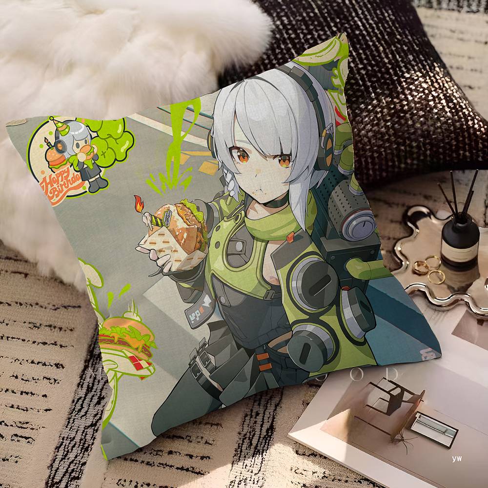 

Popular Game Z-Zenless Z-Zone Z-Zero Pillowcases Home Bedding Decorative Pillow Cover Wedding Super Soft Pillow Case 30cmx30cm