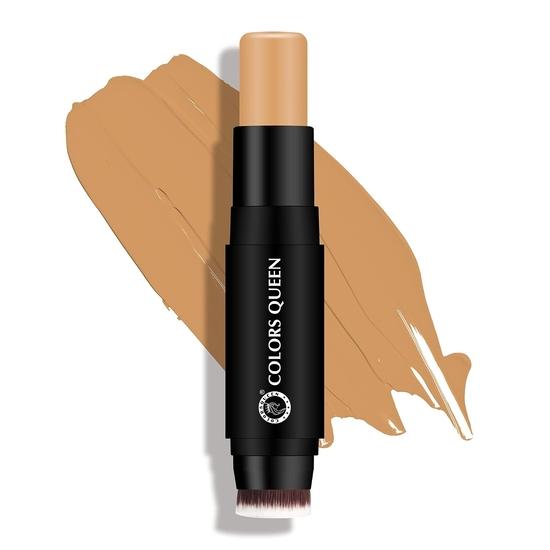 Colors Queen - Fix & Blend - Matte Foundation Stick | Full Coverage Foundation for Face Makeup with Natural Matte Finish (06 - Irish, 12g)