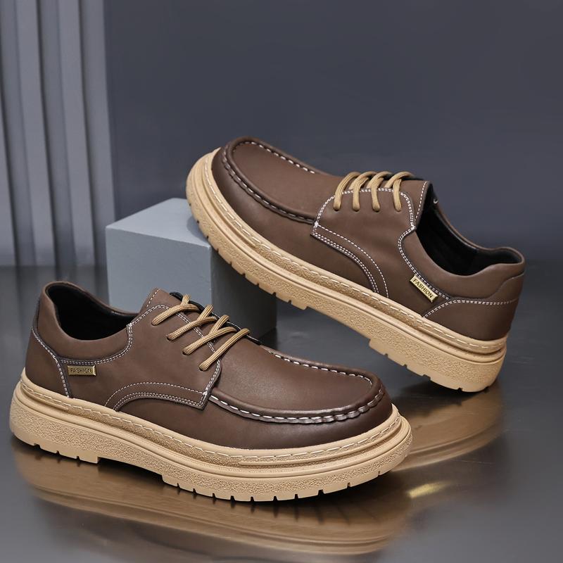 

Модная золотая рассада, ретро деловая обувь для мужчин, зима, осень, натуральная коровья кожа, повседневная обувь для скейтборда, мужская трендовая обувь для отдыха 38