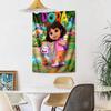 Dora Explorer Wall Decor Tapestry Art For Pet Memorial Birthdaywedding Party Backdrop Family Gift