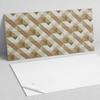 Glued PVC Panel with a Motif Perfect for the Hallway 100x50 cm Geometry in Earthy Shades