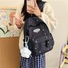 Zaino versione coreana ins Piccolo zaino fresco a pois Grande capacità semplice e versatile Zaino scolastico per studenti Zaino casual alla moda da donna
