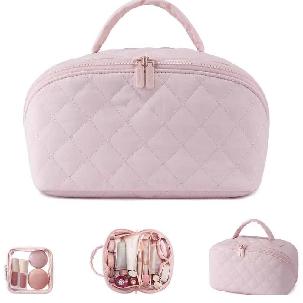 1pcs Travel Portable Makeup Bag Large Capacity Cosmetic Organizer Brush Multi Storage Pouch Waterproof Toiletry Bag Accessory