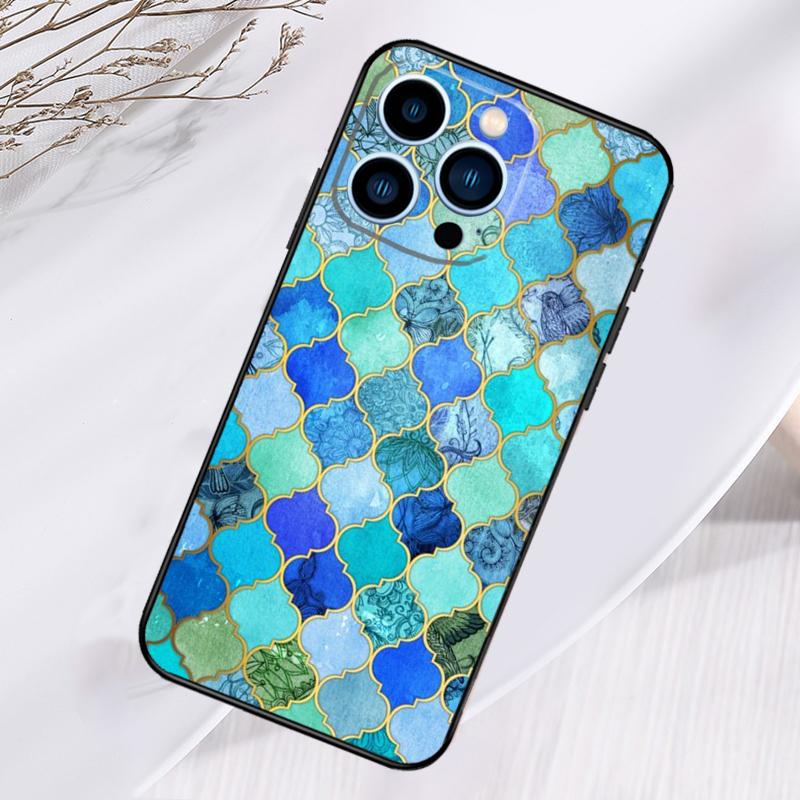 Moroccan Pattern Phone Case For iPhone 17 Air 16 15 14 13 11 12 Pro Max Plus 12 13 Mini 16e 17 Pro Max Cover