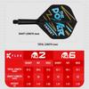 Target Darts Phil Taylor KFLEX Flight Shaft 2 Kflex Short & System, No. (Standard) All-in-One Flights, 3-Pack, (19mm)